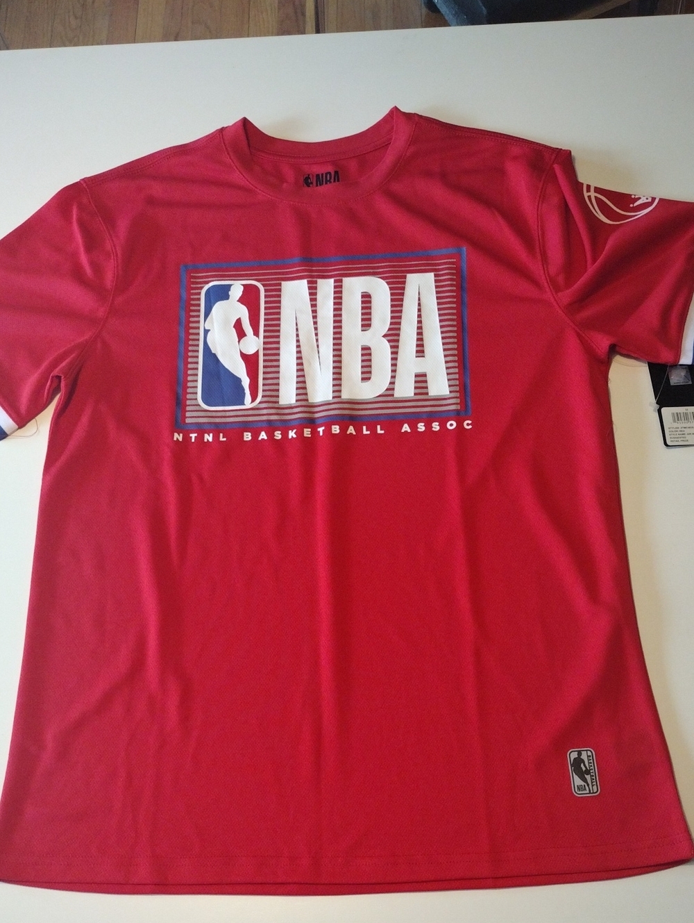 NBA Red Short-Sleeve Logo Tee with White & Blue Accents (BOGO)